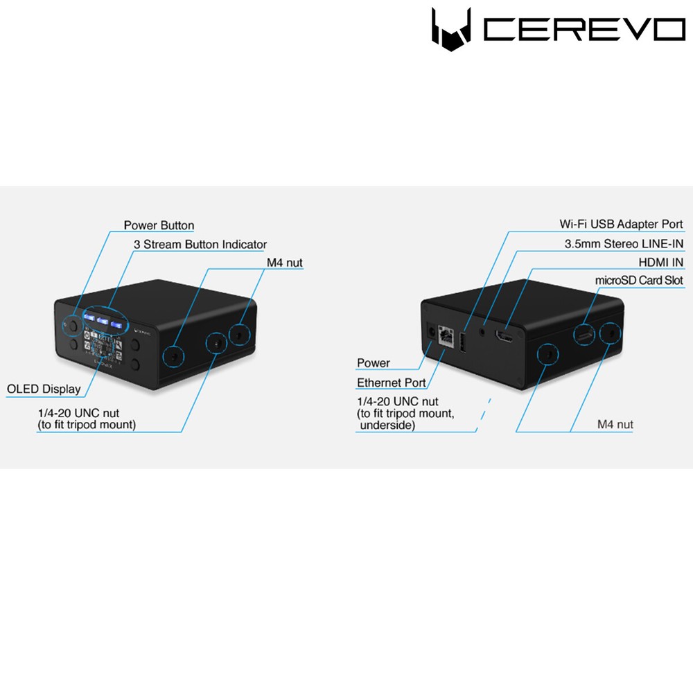 Cerevo LiveShell X CDP-LS04A YouTube Live Recorder PC-less Full HD Video Encoder
