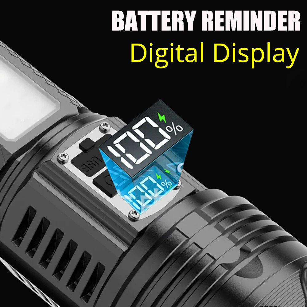 9000000LM High Power Rechargeable Led Flashlight Lighting Tactical Torch Lantern