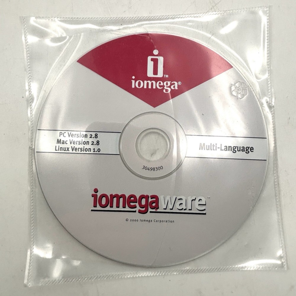 2 CD Set IOMEGAWARE VERSION 1.0 for USB | ZIP