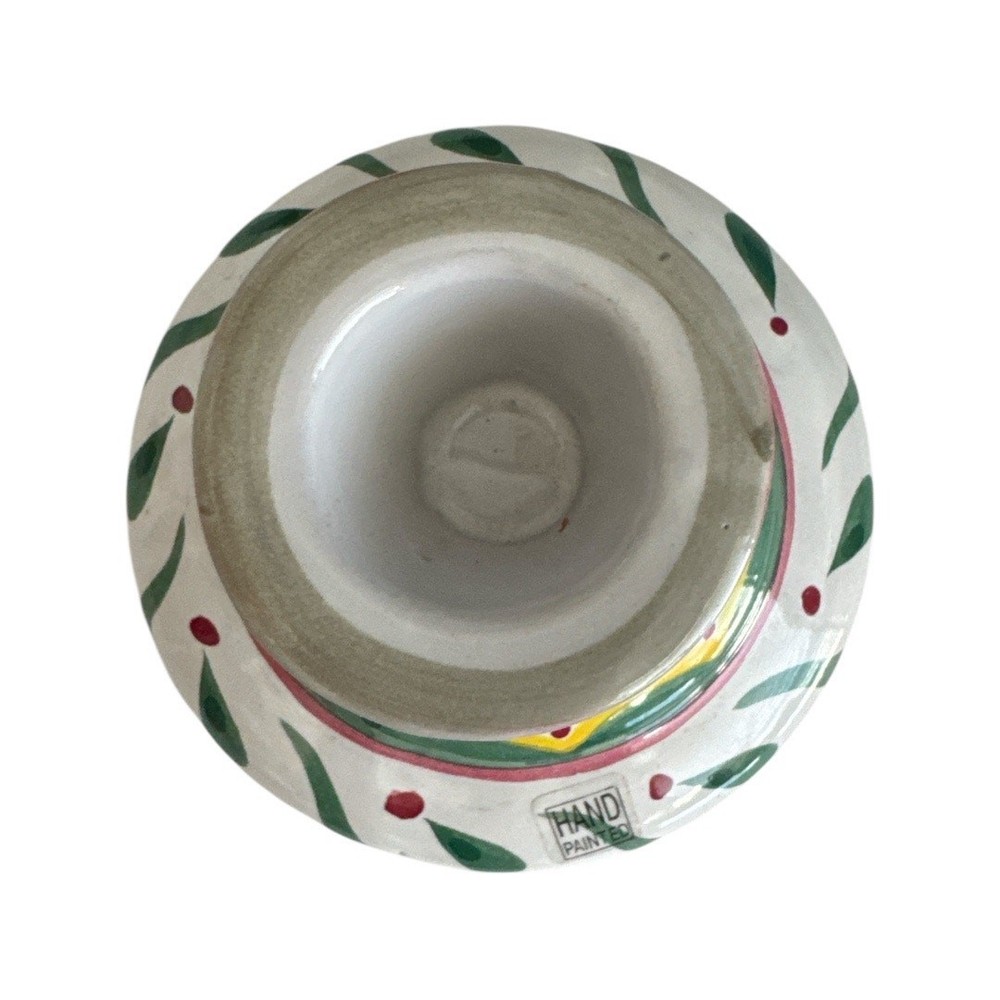 Cute Unique Boho Hand Painted 2.75” Candleholder