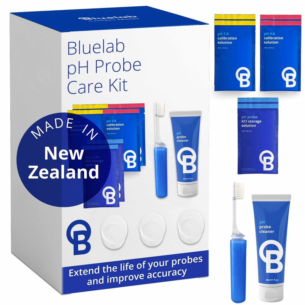 Bluelab CAREKITPH pH Probe Care Kit with Calibration Solution, Storage Solut...