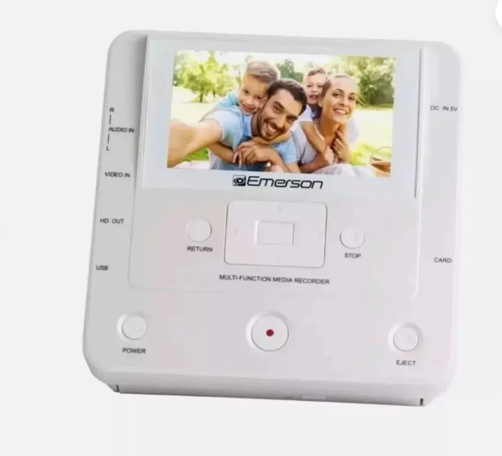 Emerson EMT-1200-Multi Function Media Recorder with LCD Screen - White - NewOpen