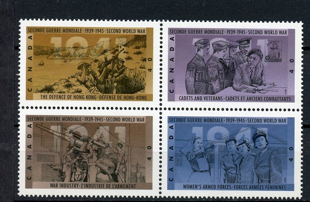 Canada MNH #1345-48 Second World War 1991   A812