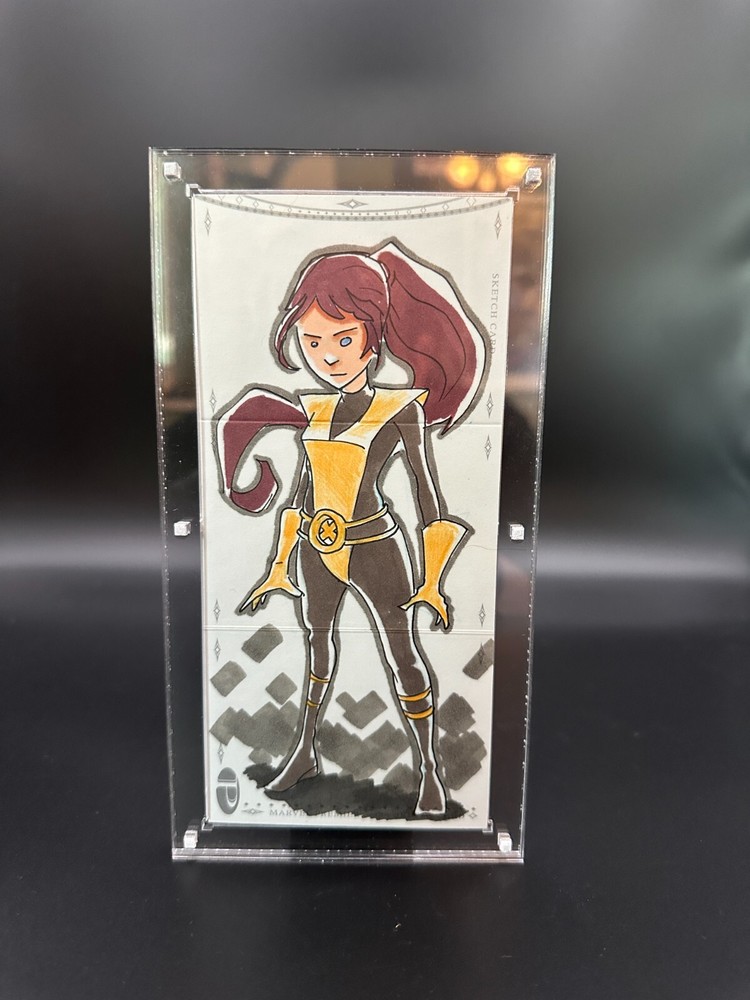 Marvel Magnetic Sketch Booklet Card Holder Display Case 3 Panel Clear