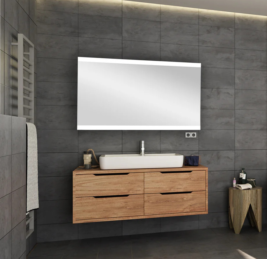 SABINE LED LIGHTED BATHROOM VANITY RECTANGLE MIRROR - 70 x 32