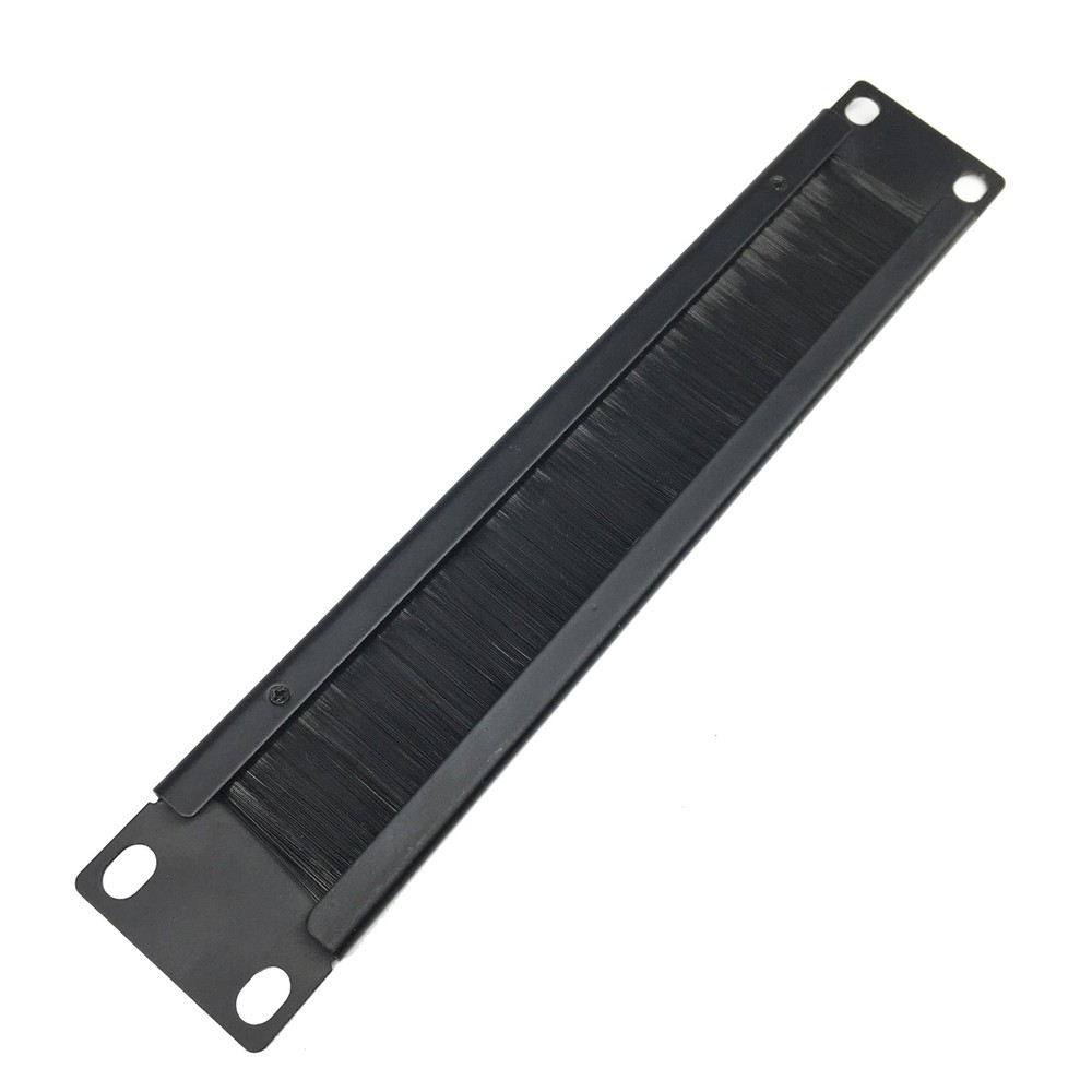 10 Inch 1U Mini Brush Cable Management Panel Server Desktop Rack Cabinet