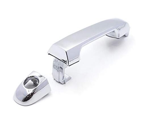 Exterior Chrome Door Handle Front Driver Left Side with Keyhole Replacement