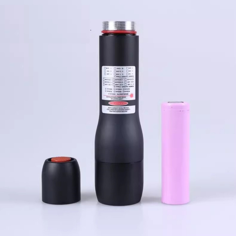 Waterproof Focusable Dot Green Laser Pointer 520nm Visible Beam Flashlight Torch