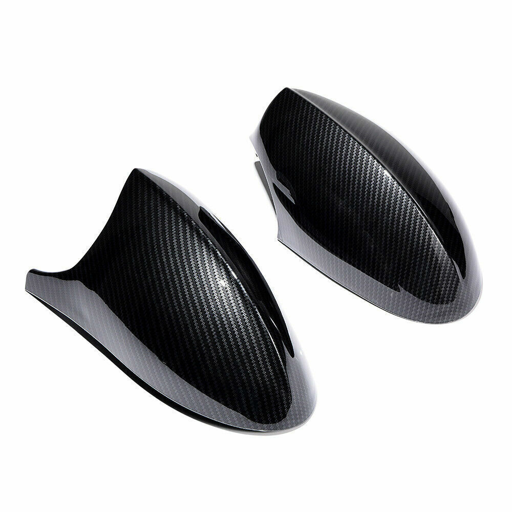 For BMW E90 E91 E92 E93 PRE-LCI Carbon Look M3 Style Side Mirror Cover Cap 2Pcs