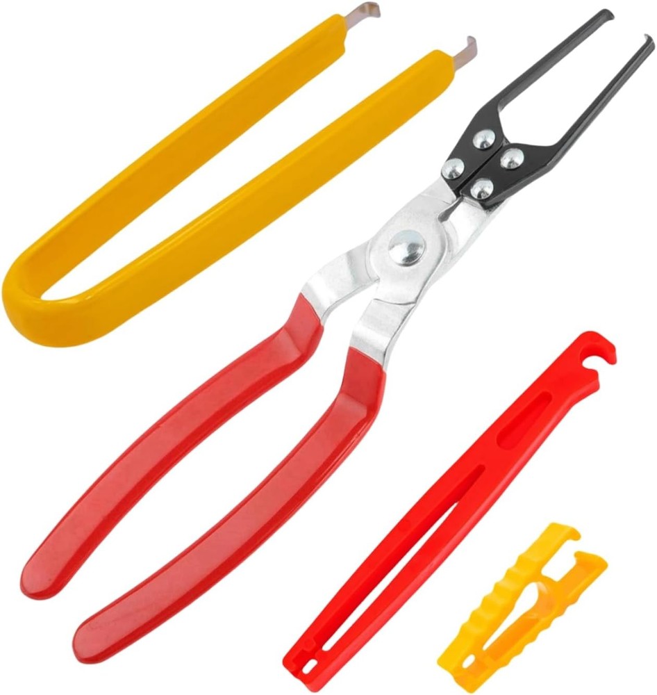 Fuse Puller Pliers, Relay Puller Pliers, 4-Pack Automotive Tools for Car Motorcy
