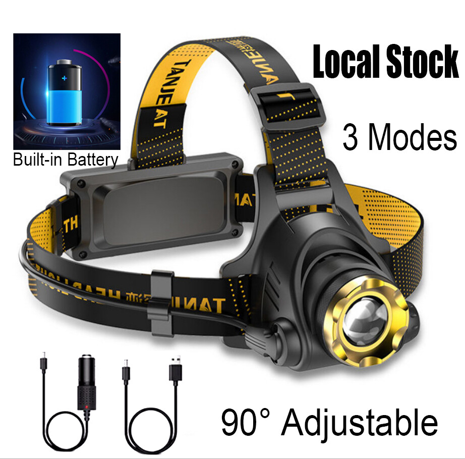 2 pack Super Bright LED Headlamp Camping Waterproof Flashlights Hiking Torch