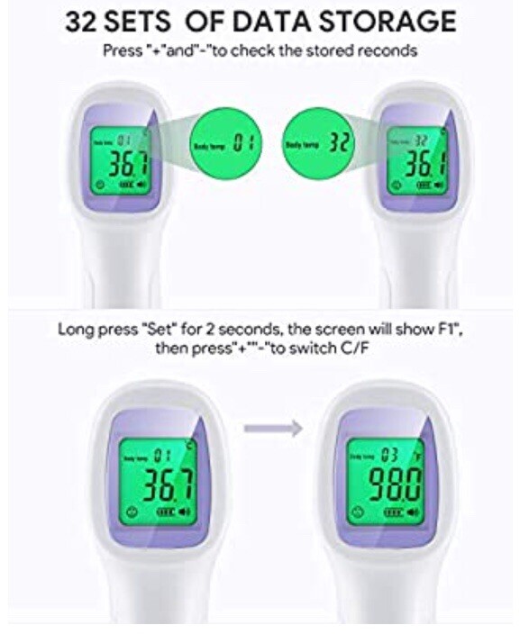 IR Touchless Thermometer For Babies And Adults
