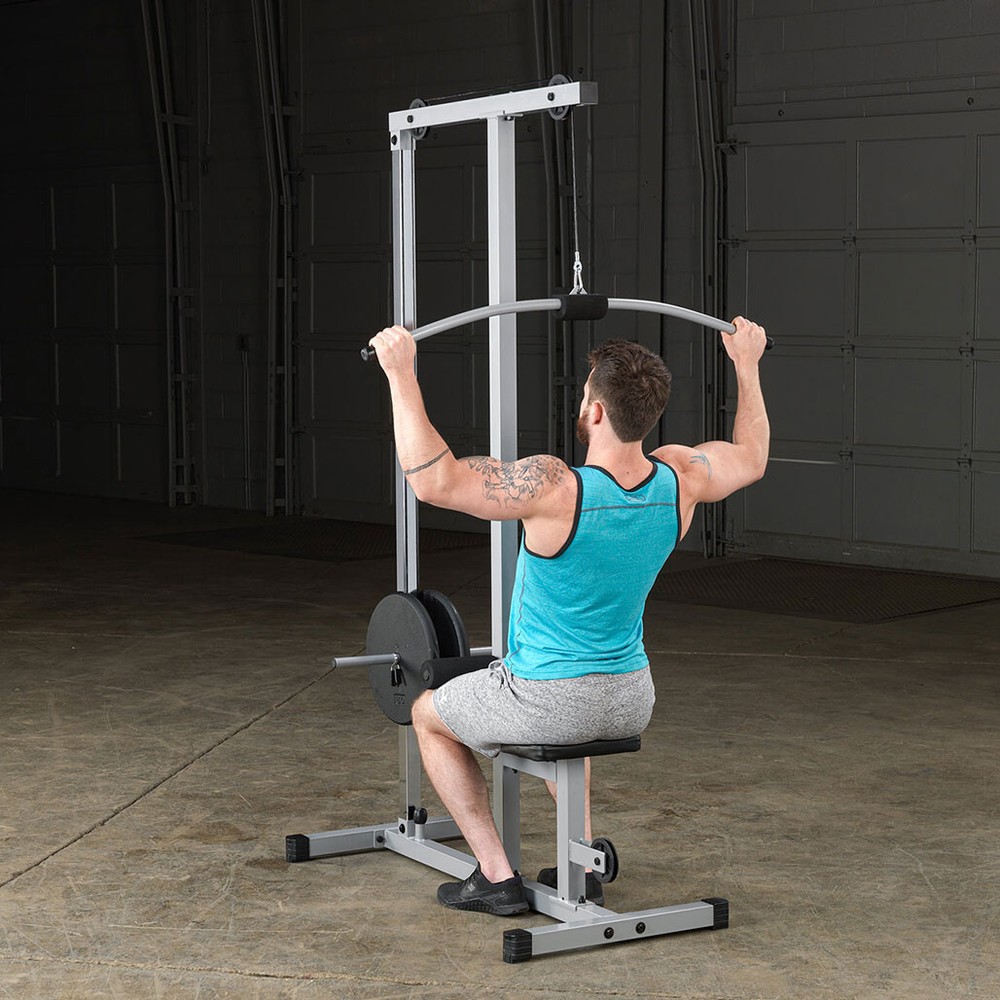 Powerline Lat Machine with High and Low Pulleys