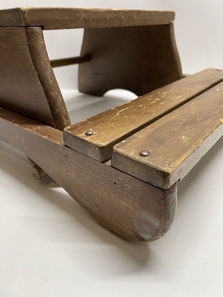 Vintage Children’s Handmade Folding Step Stool / Chair