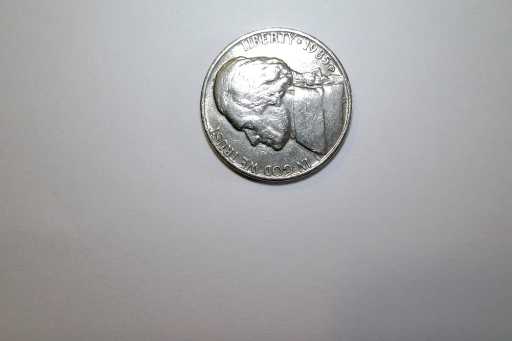 1985 - D 5C Jefferson Nickel w/ Solid Strikes & Specific Errors" & DBL