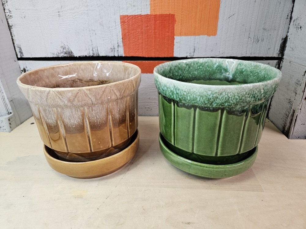 Caleramics Drip Glaze Planters