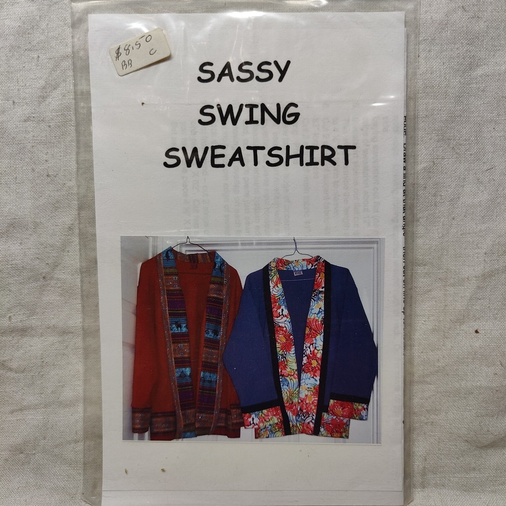 Sassy Swing Sweatshirt Patchwork Needlcraft Embroidery Quilting Pattern
