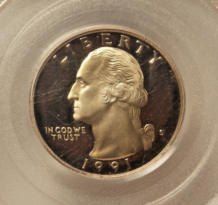 1991 S Quarter PCGS PR69 DCAM
