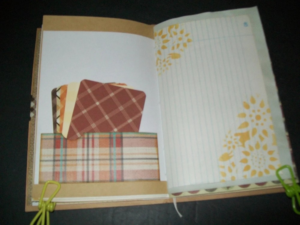 Handmade Fall Junk Journal Gratitude Holiday Blank Journal Fall Planner
