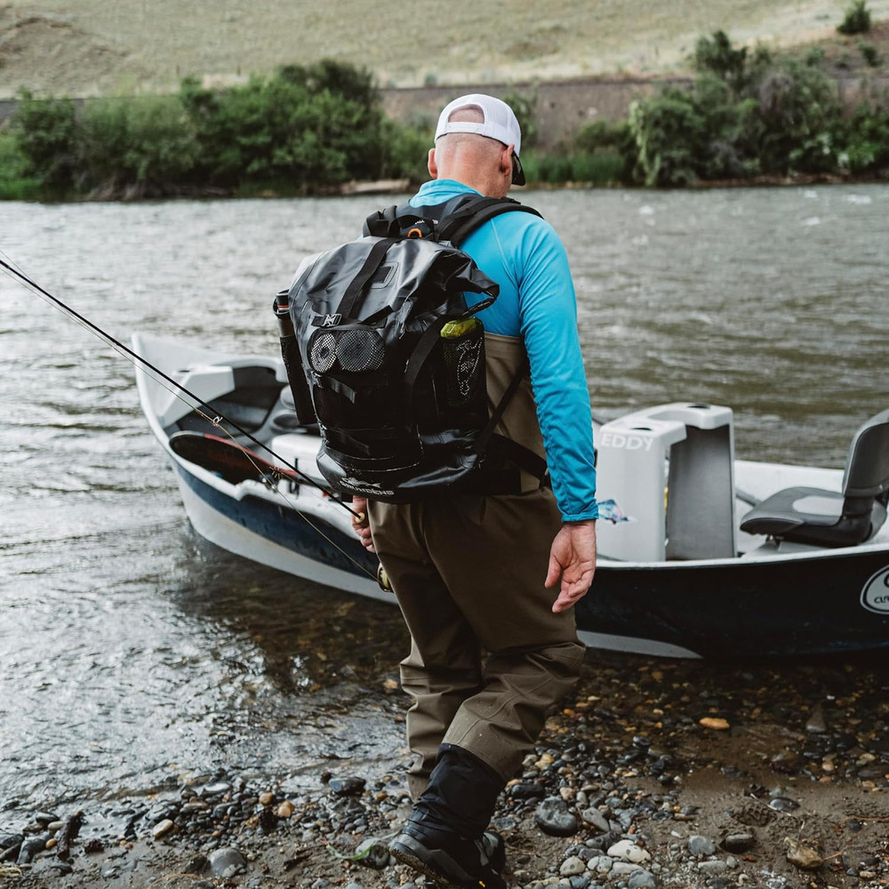 Grundens Gage Tech Rum Runner Backpack - Black Large