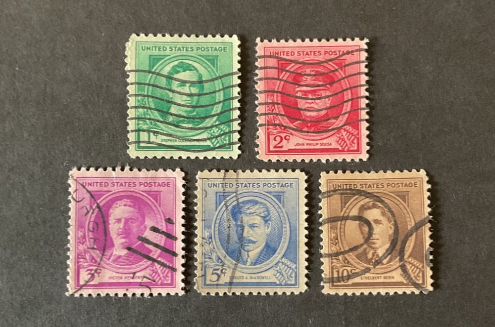 US Scott #879-83 used