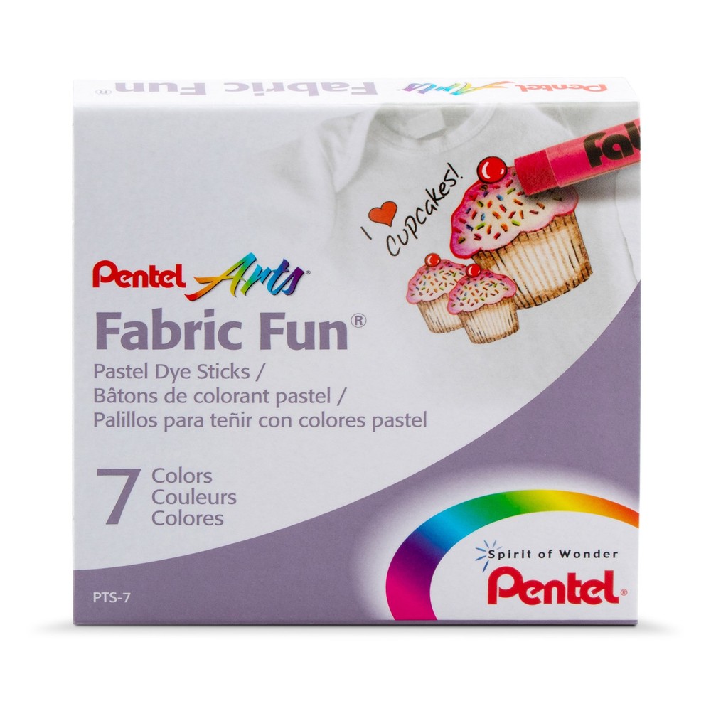 Fabric Fun Pastel Dye Sticks 7/Pkg Assorted Colors