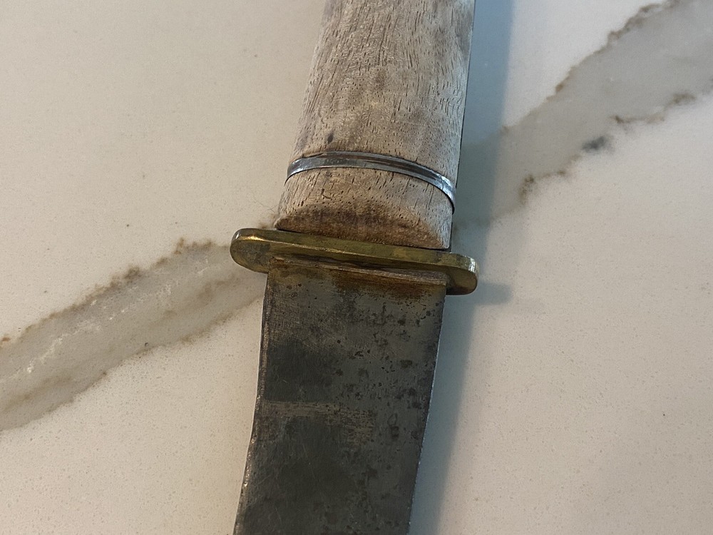 Vintage ￼Handmade Wood Handle Knife 12”