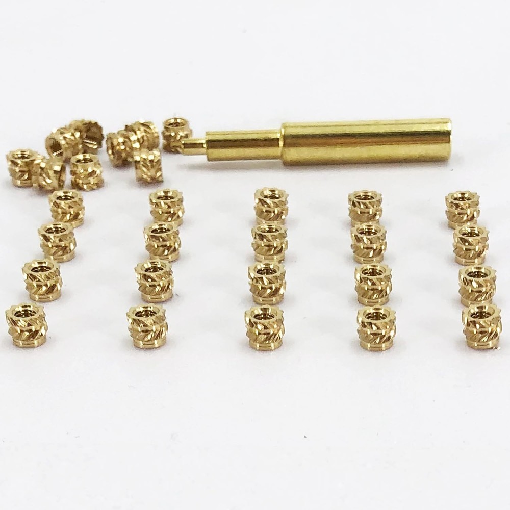 High-Quality 130 Pcs Brass Threaded Inserts M3x4x5 Kit - Ideal for Prototyping