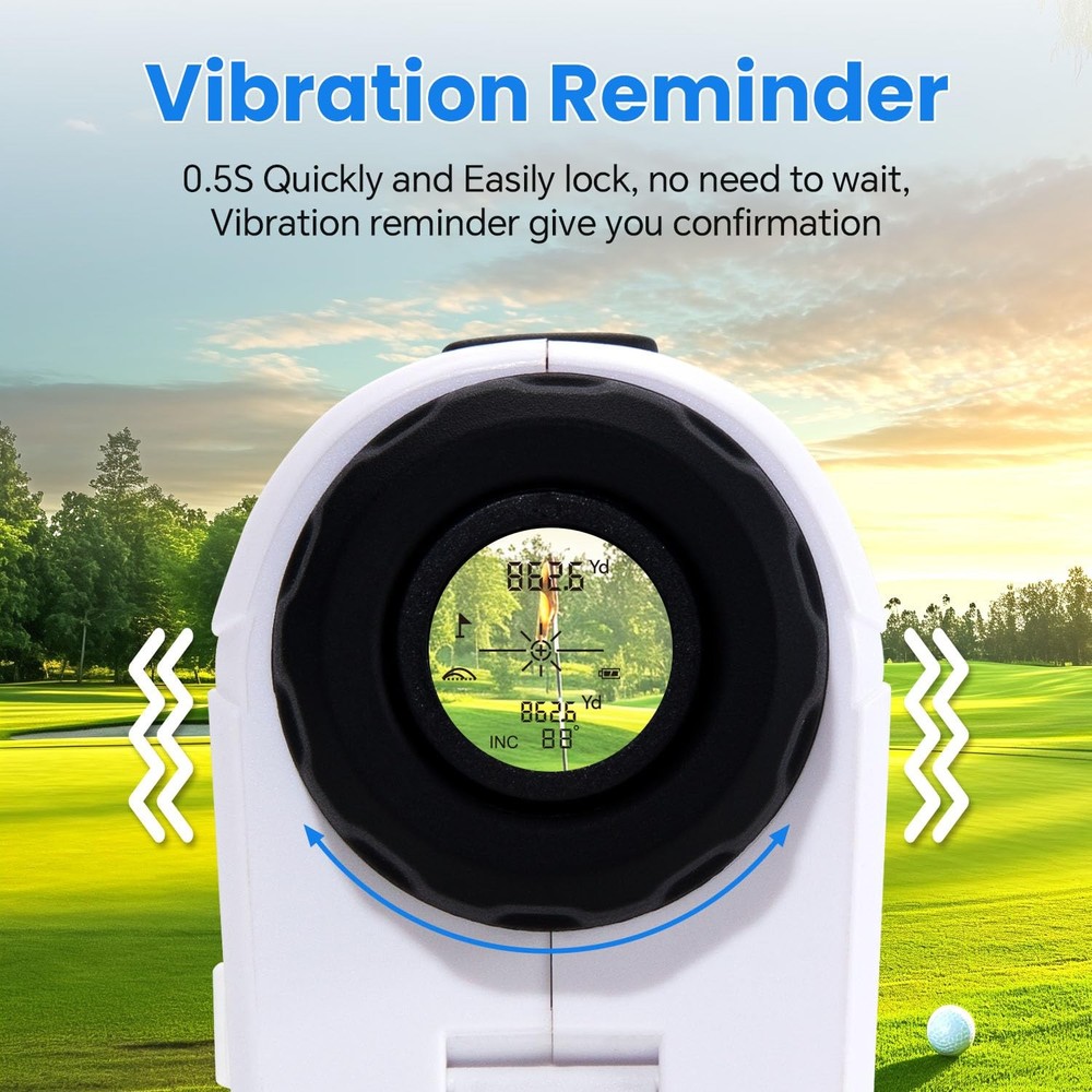 1200Yards Range Finder Golf with Slope, 7X Magnification Range Finder, Lightw...