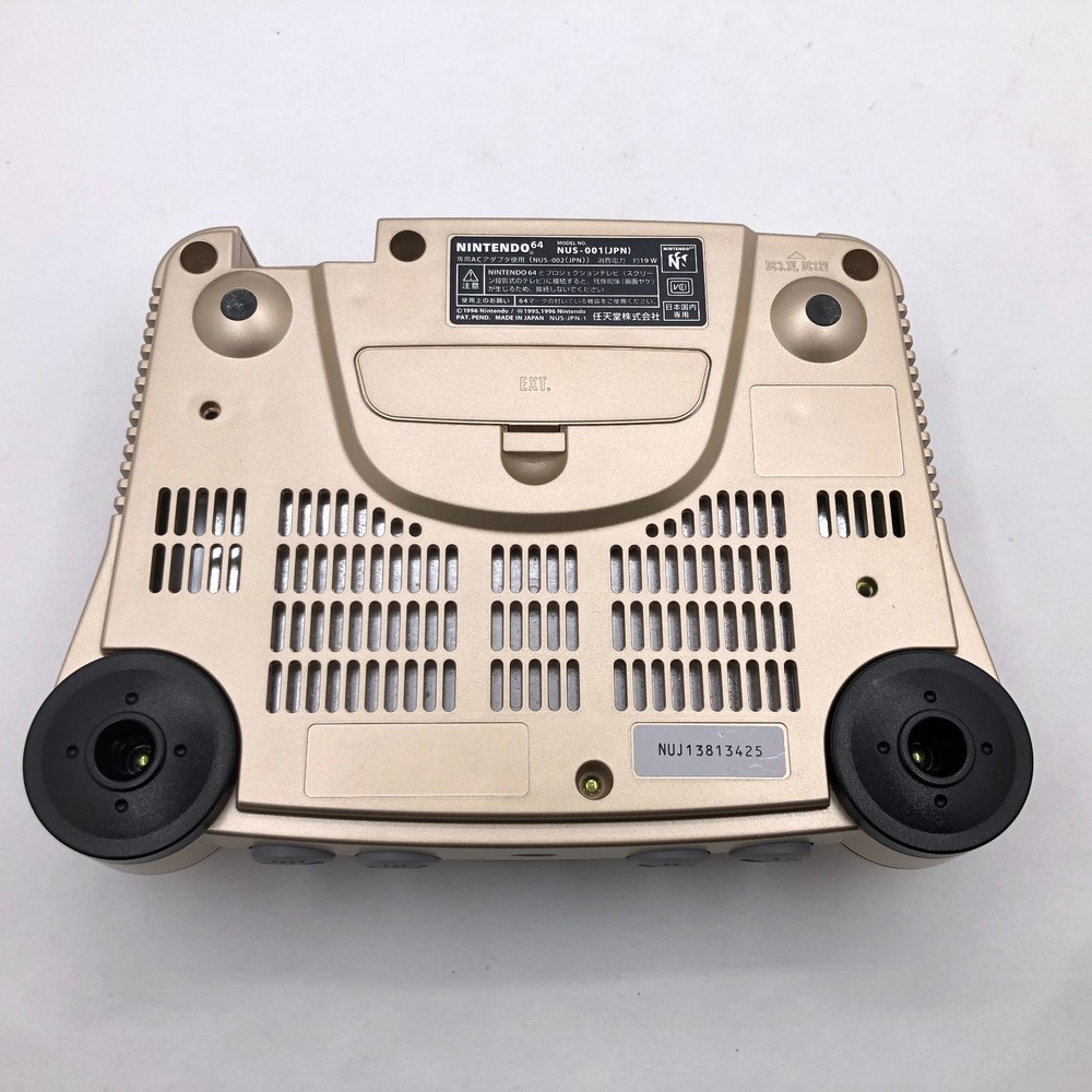 Nintendo 64 Console Gold 2 Controller Bundle Games N64 Japan Tested