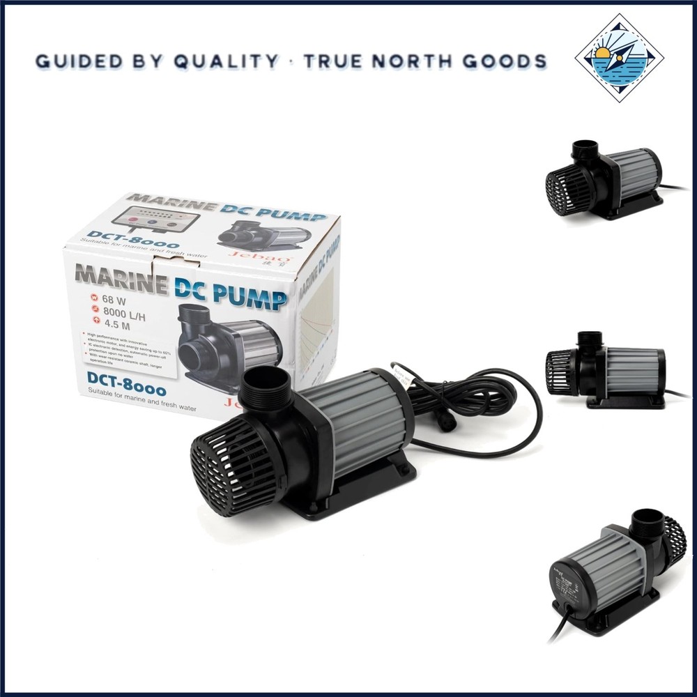 Controllable Marine Water Pump with 10 Speed Modes and Hose Adapter Included