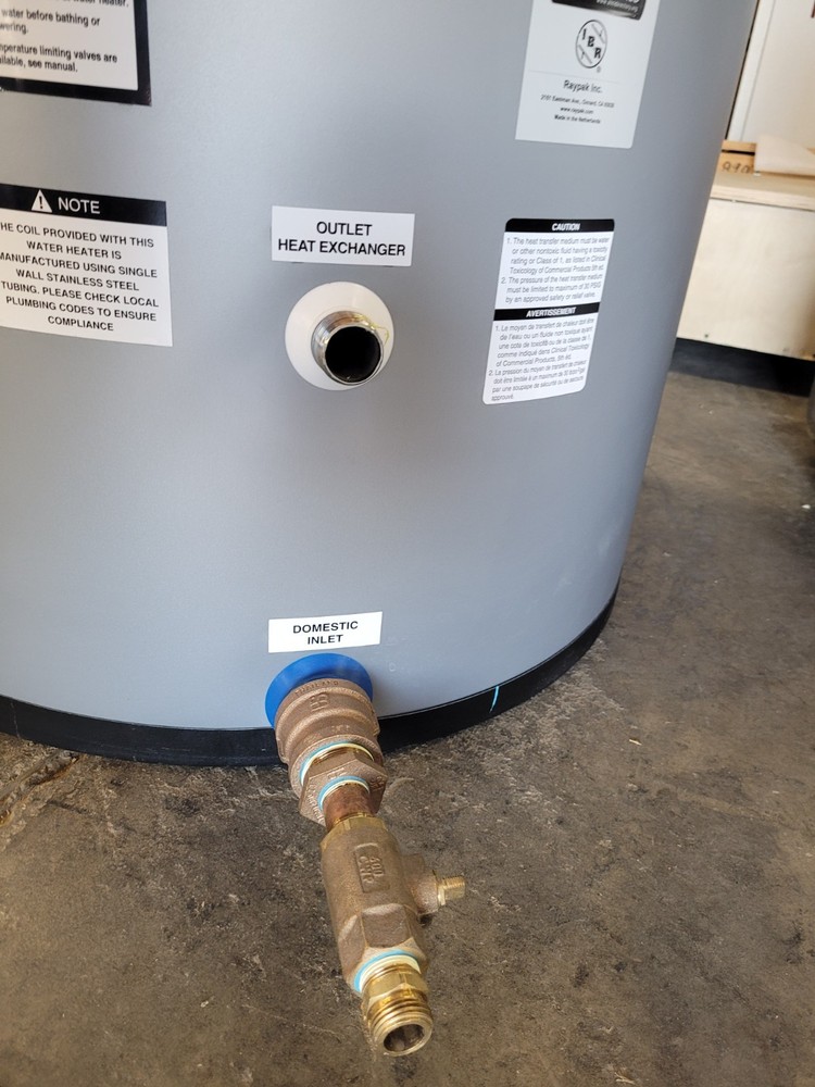 Rheem Raypak RSIT115 Indirect-Fired 115 Gallon Hot Water Storage Tank