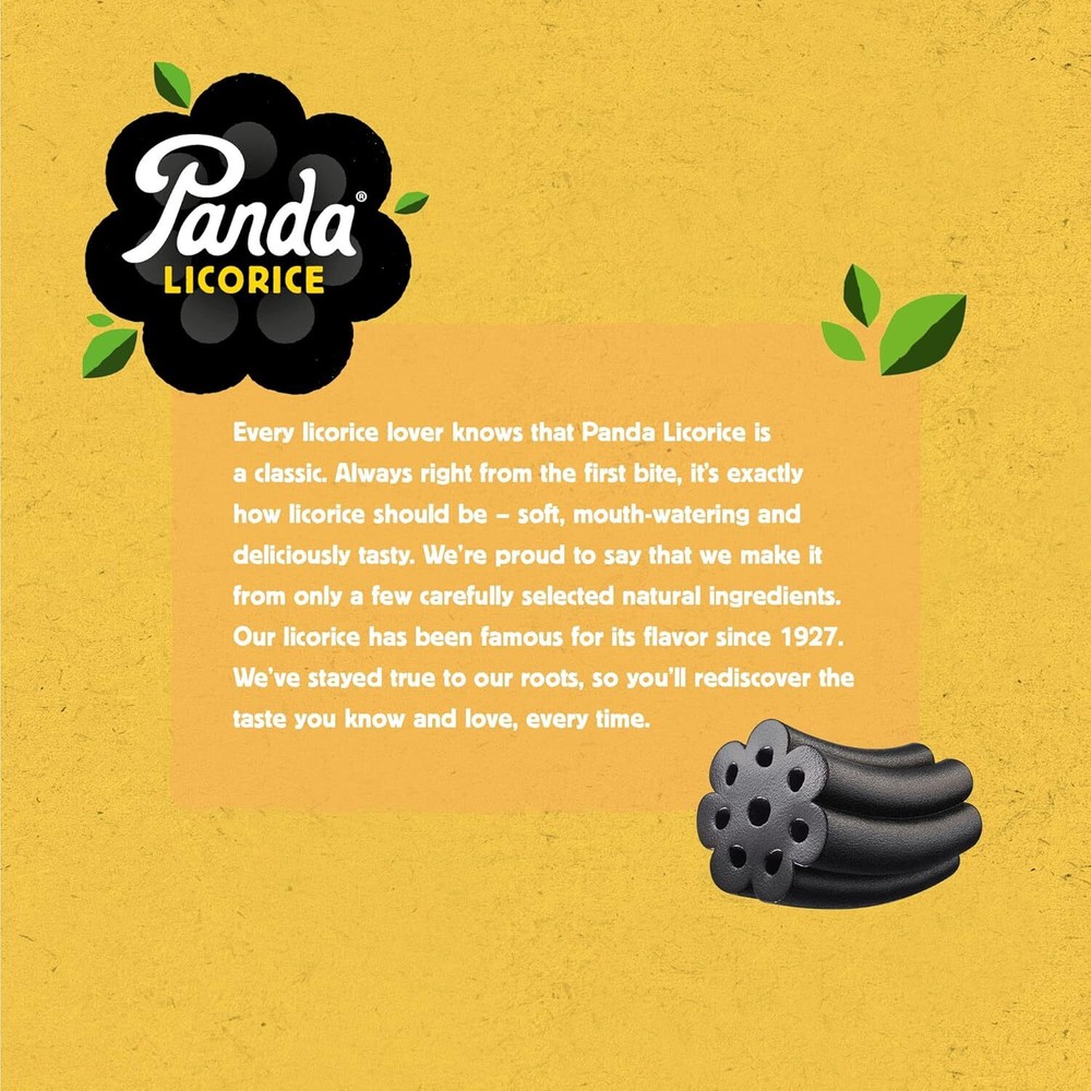 Panda Licorice Soft Black Bar 1.1 oz