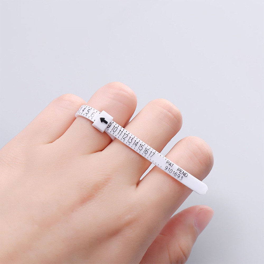 12 Pcs Finger Meter Reusable Size Ruler Gauge Ring Sizer Measuring Tool