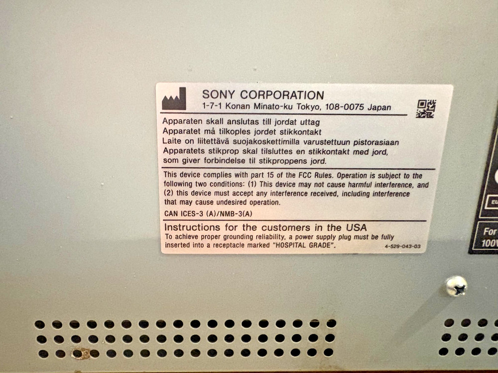 Sony UP-DR80MD Color Photo Printer
