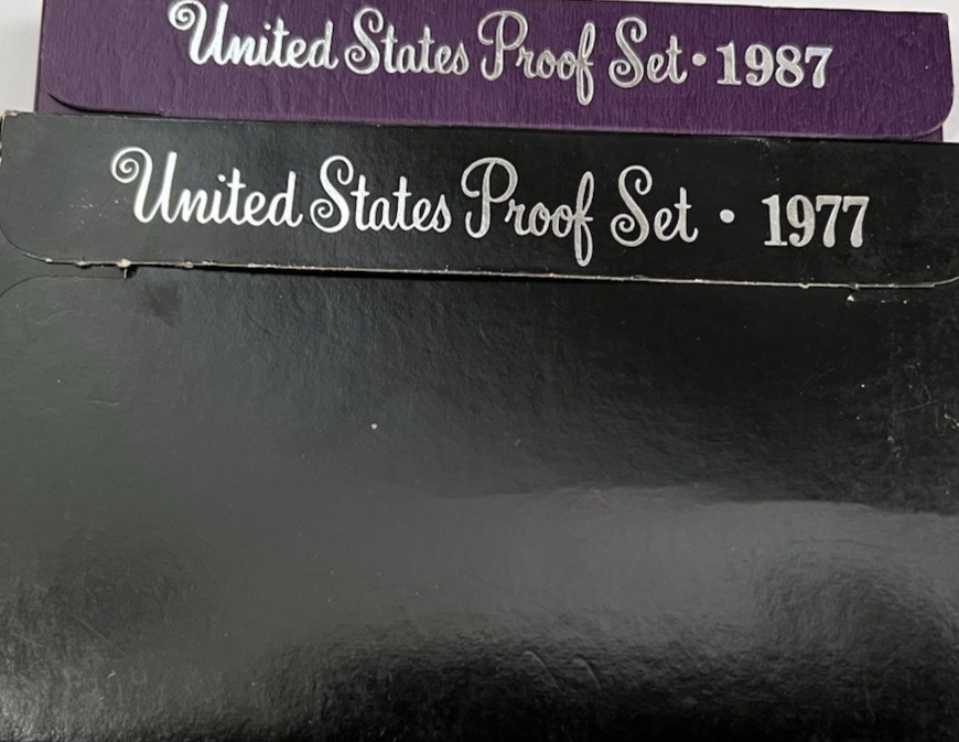 1977-S and 1987-S US Proof Sets