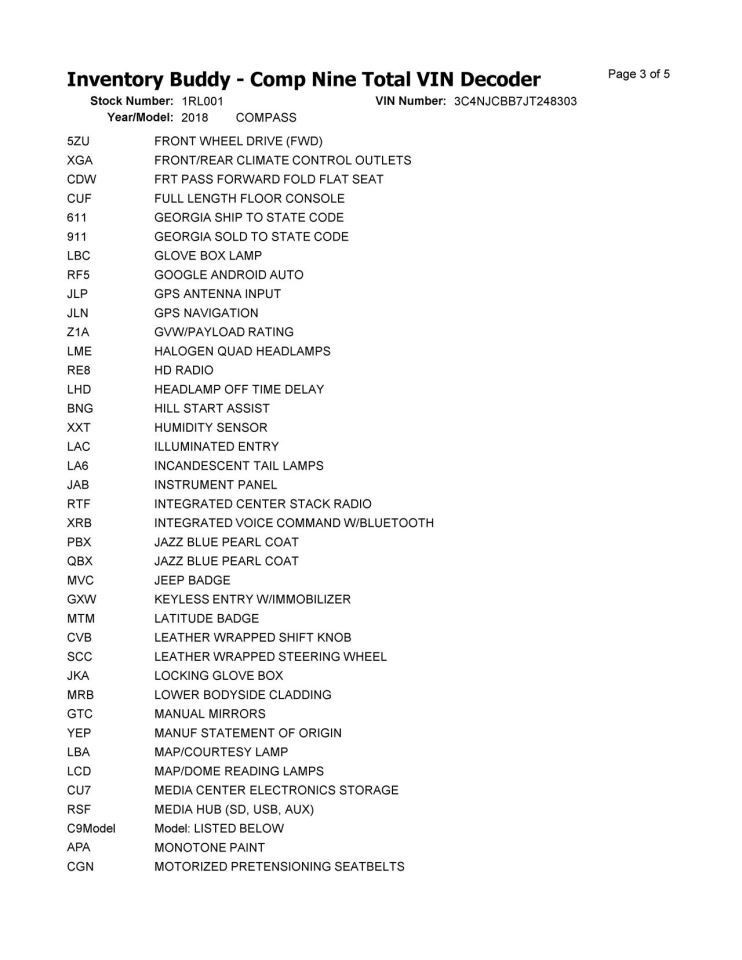 Engine ECM Electronic Control Module Fits 17-21 COMPASS 104937099