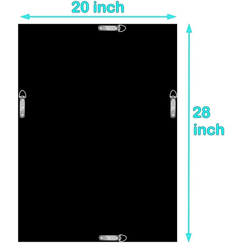 Frameless Wall Mirror Crystal Crush Diamond Decorative Chic Home Decor New