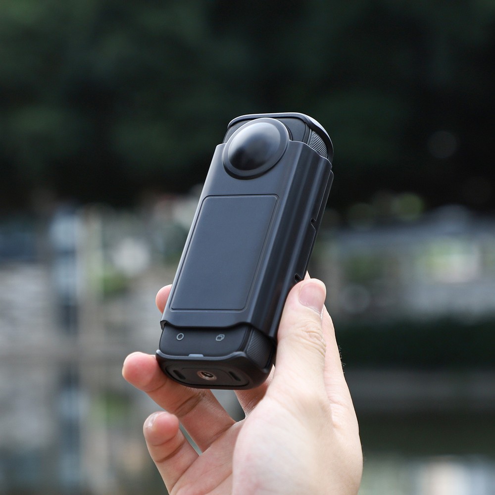 Camera Lens Screen Cover Protective Case Shockproof For Insta360 X4 Black