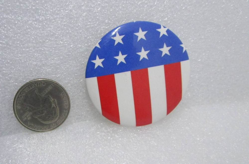 United States Flag Button Pin