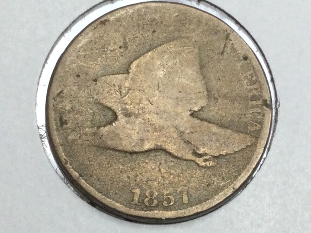 1857 group of Flying Eagle Cents
