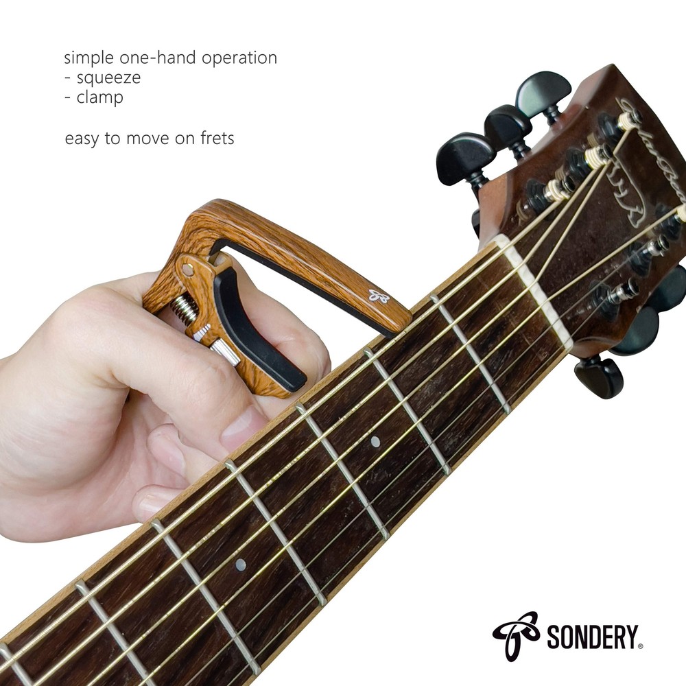 Guitar Capo Trigger Tension Adjustable Professional for 6 Strings Acoustic an...