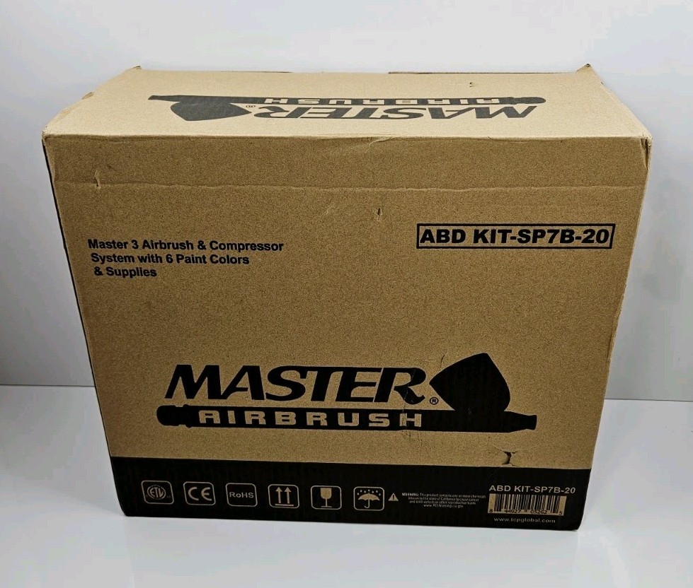 Master Airbrush ABD KIT-SP7B-20 Professional Airbrushing System Kit