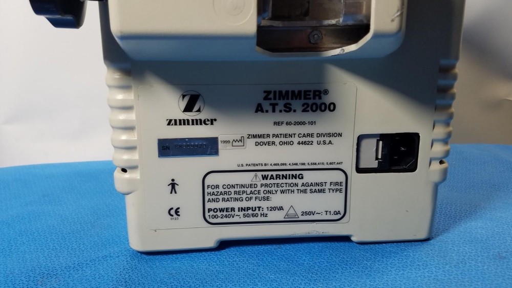 Zimmer ATS 2000 Automatic Tourniquet System – Dual Cuff Control Unit