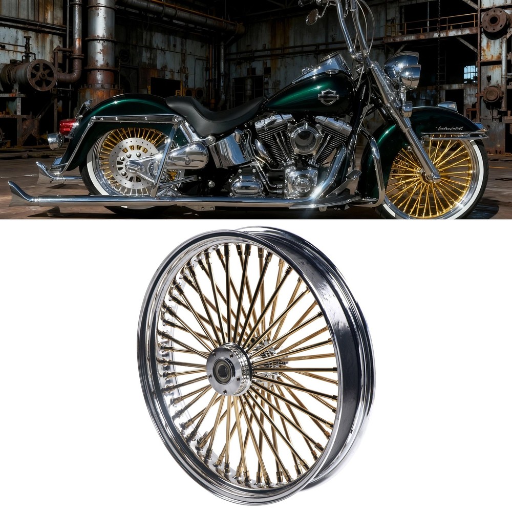 21'' Old-school Front Wheel for 08-UP Softail & Dyna W/ ABS, No Rusty Issue
