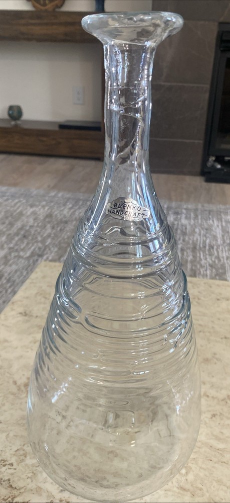 Blenko Vintage 13” Glass Decanter
