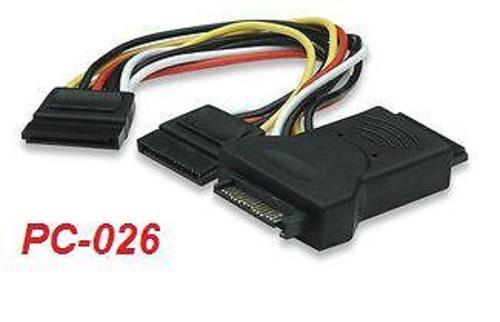 15-Pin SATA Power Three -Way Splitter Cable, PC-026