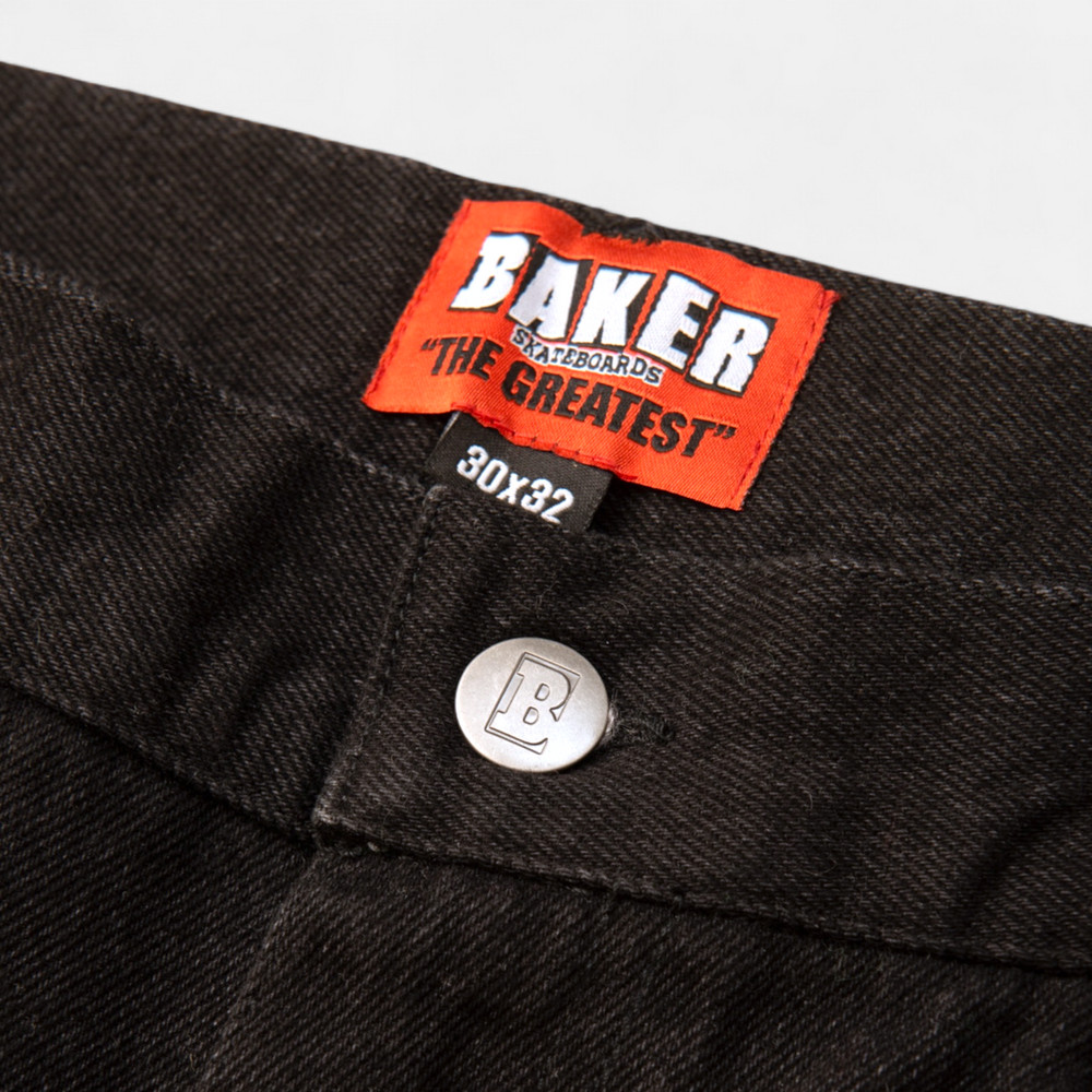 Baker Skateboards Warner Black Denim Jeans Pants