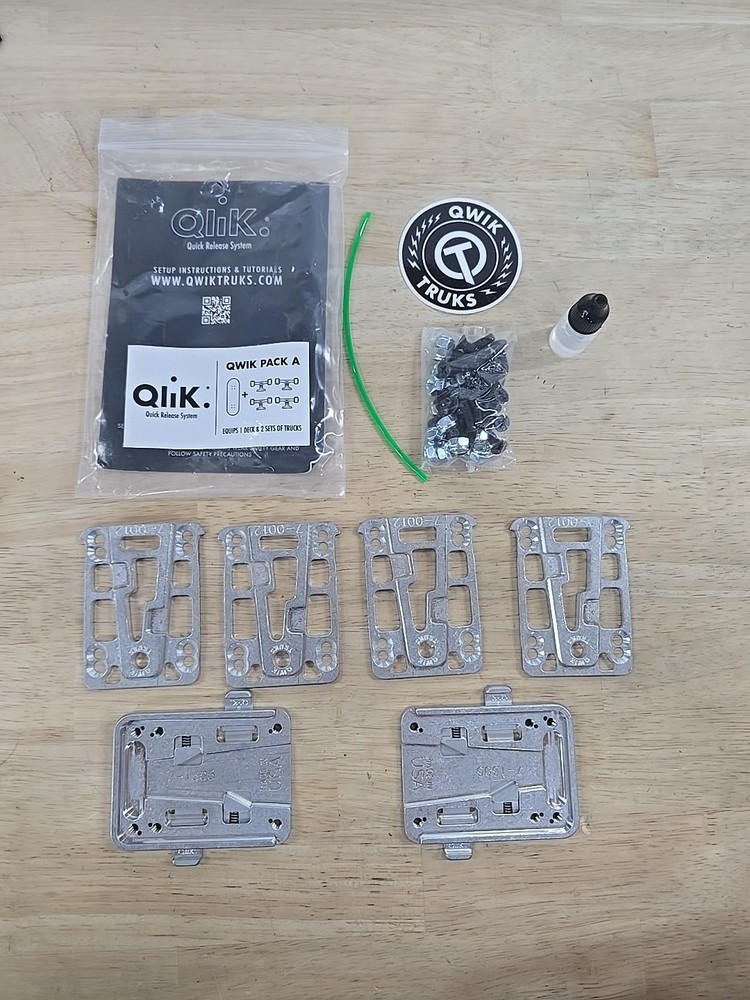 Qwik Pack A Hardware Kit For Skateboards - Quick Release System