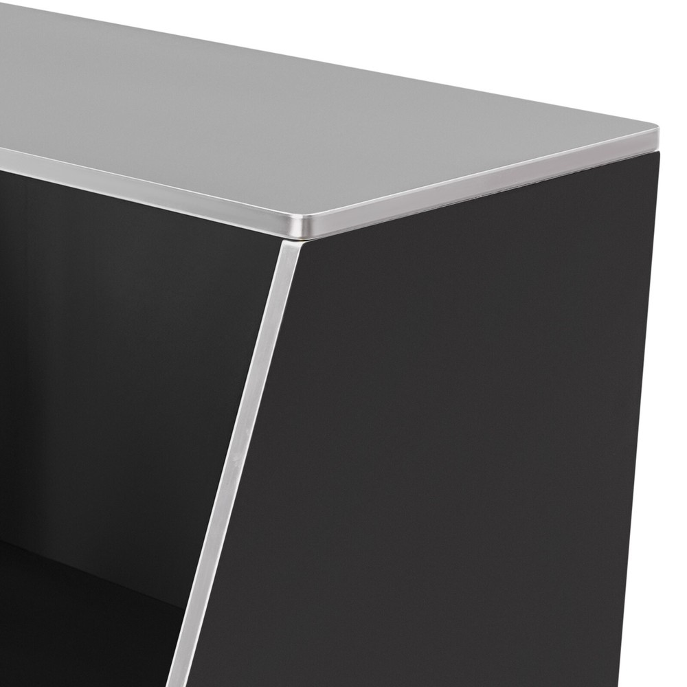 Portable Folding Event Bar - Rectangular, Sturdy, Freestanding Design